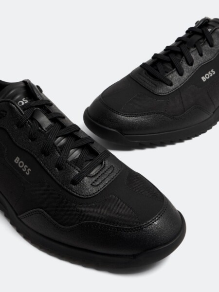 BOSS -Calzado deportivo, ZAYN-LOWP-TXRB Negro Opaco