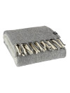 Manta throw LUNDKARSE 130x170 lana gris/beige Manta throw LUNDKARSE 130x170 lana gris/beige