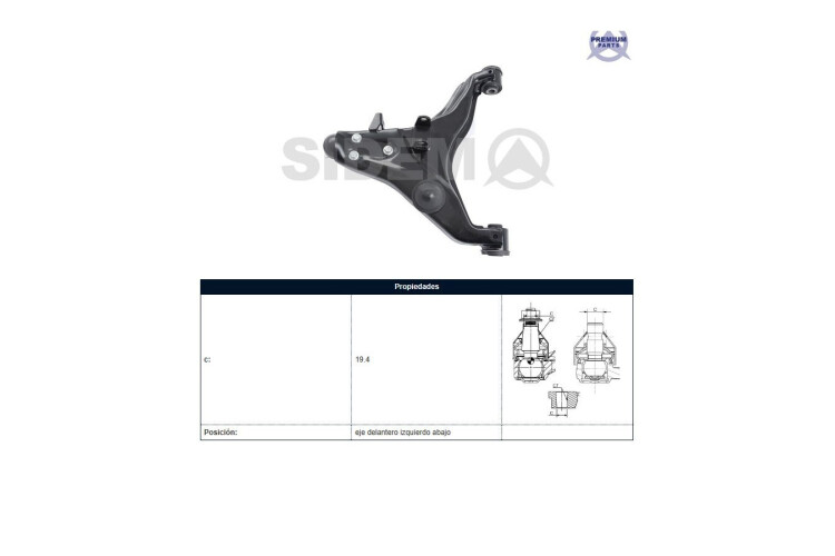 Parilla De Suspension Del Mitsubishi L200, Toyota Hilux 07-17 Izq Parilla De Suspension Del Mitsubishi L200, Toyota Hilux 07-17 Izq