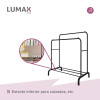 Perchero Organizador de Ropa Closet Hogar de Metal Negro