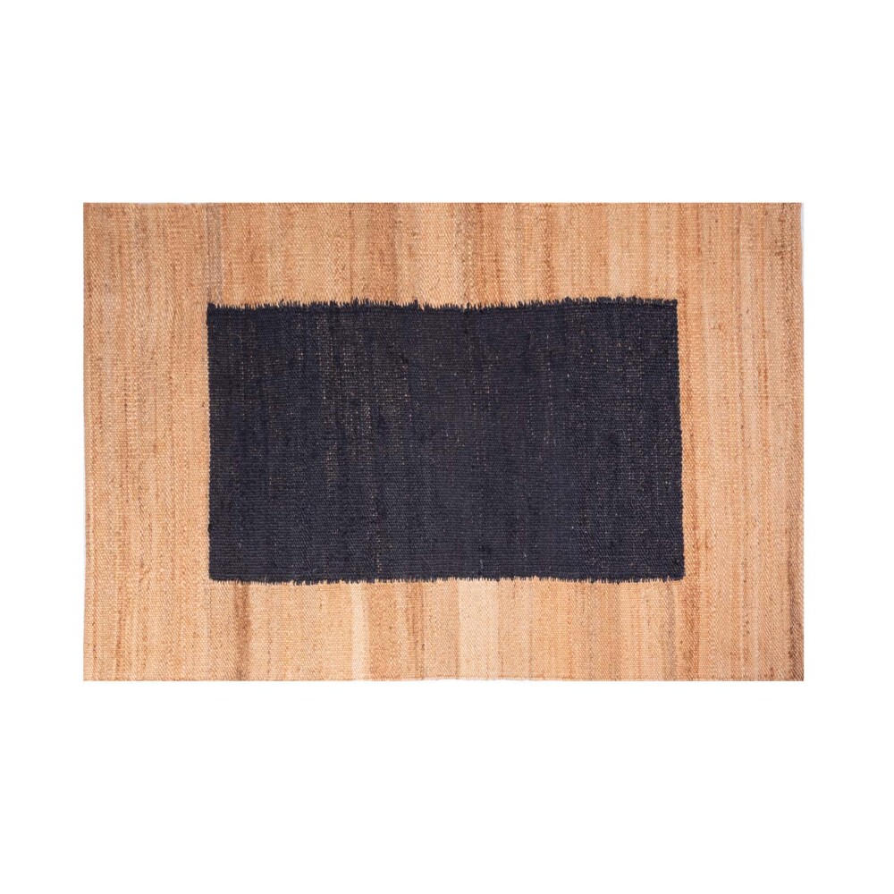 ALFOMBRA OLITE YUTE CAMEL/NEGRO