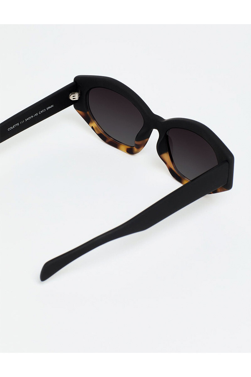 Lentes Tiwi Colette Bicolor Tortoise/black With Black Gradient Lesnses