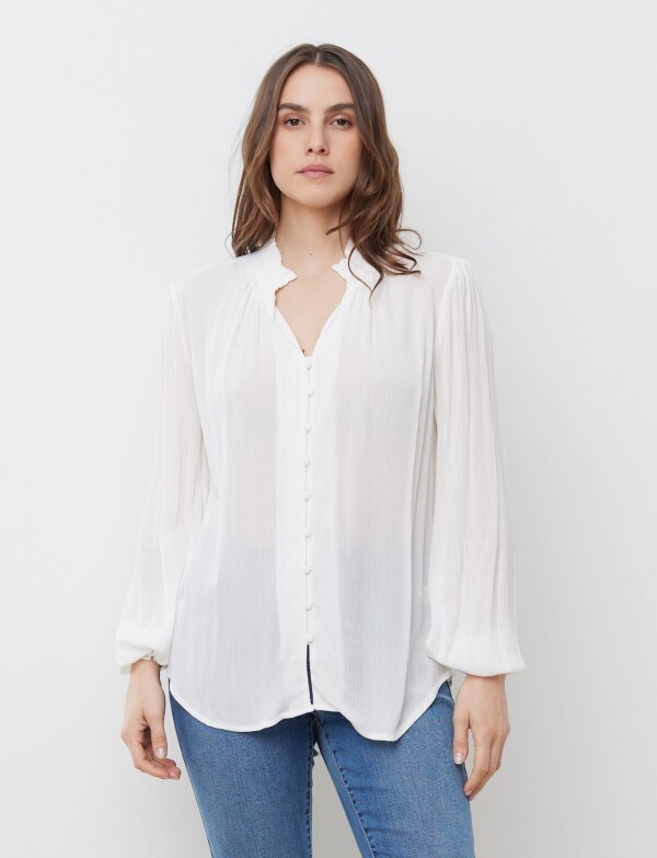 Blusa Botones CRUDO