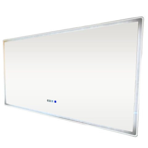Espejo LED 150x80cm con desempañador y display Espejo Led 150x80cm Con Desempañador Y Display