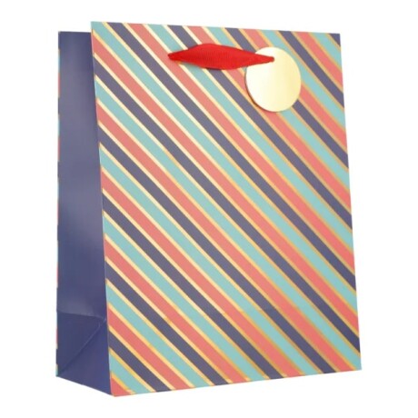 Bolsa Top Grande Rayas Diagonales Diseño 2