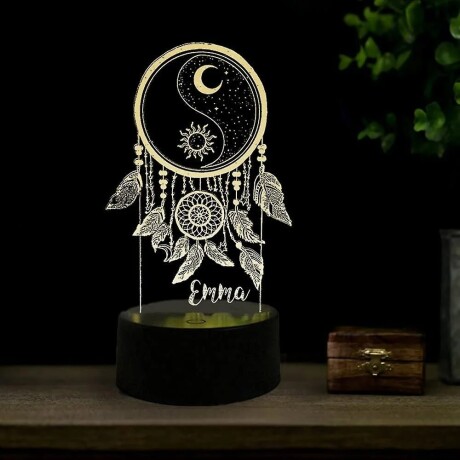 Lámpara Decorativa 3D Multicolor Táctil Atrapasueños Emma