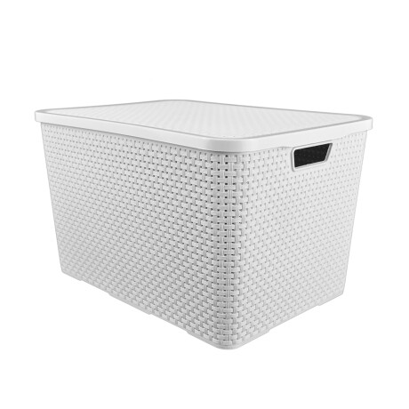 Caja ratan 40 lts BLANCO