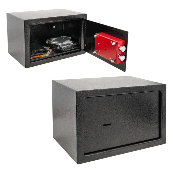 Caja Fuerte Negra Cofre Llave Seguridad Refozada Calidad Caja Fuerte Negra Cofre Llave Seguridad Refozada Calidad