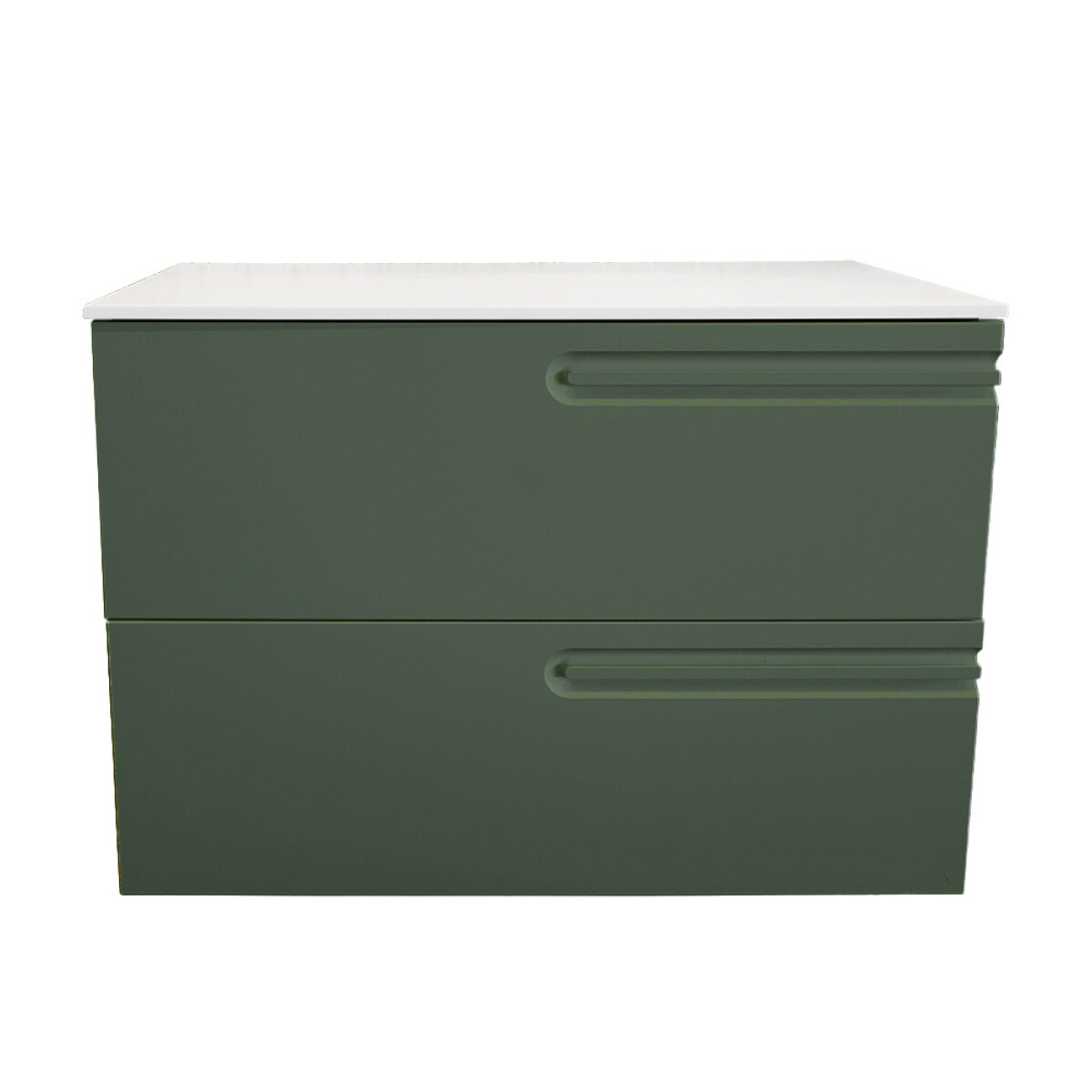 Mueble Baño Econic 80 Color Verde C/encimera 