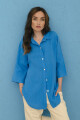 CAMISA LINO GISELA AZUL