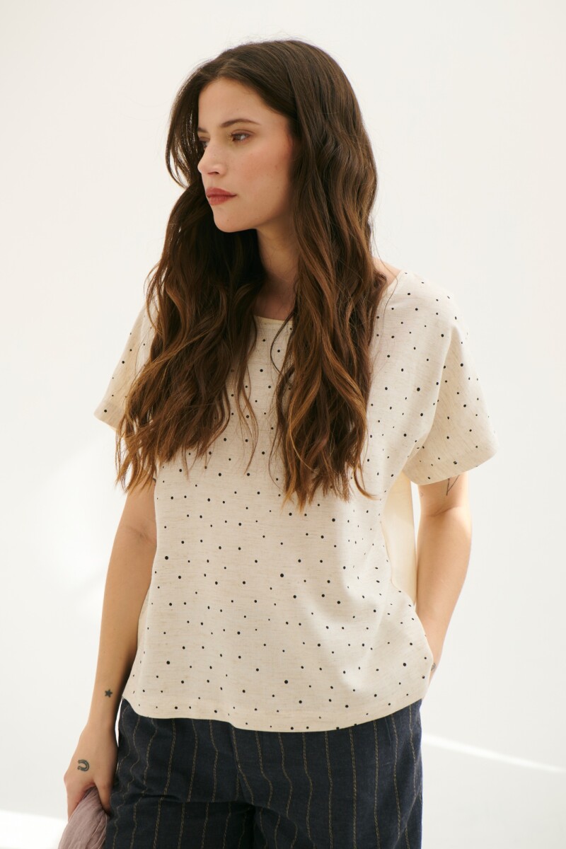 BLUSA DOT NATURAL