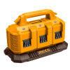 CARGADOR 20V PARA 6 BATERIAS 4A INGCO FCLI2064 CARGADOR 20V PARA 6 BATERIAS 4A INGCO FCLI2064