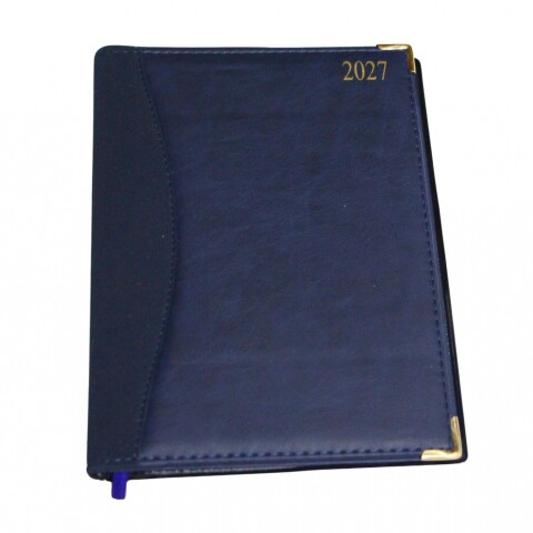 AGENDA ABEZETA 201 CLASICA DEL AÑO TAPA COSIDA SEMANA A LA VISTA TAPA AZUL