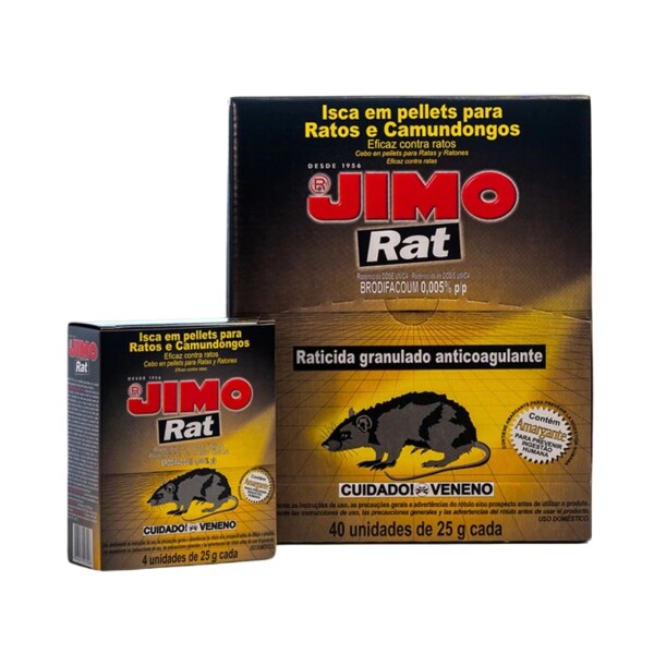 JIMO RAT caja c/4sachets x 25 grs Jimo Rat Caja C/4sachets X 25 Grs