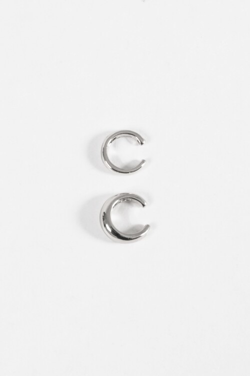 Set de dos earcuff shinny plateado