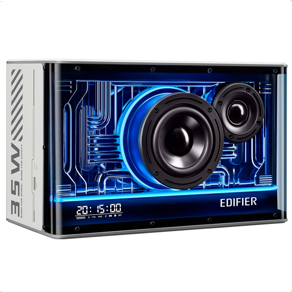 Parlante Edifier Qd35 Negro Bluetooth Rgb - BLANCO 