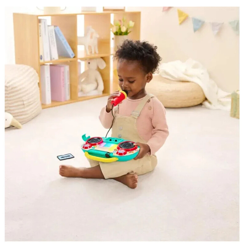 Karaoke de juguete Hape Sing-Along Pixel Boombox con micrófono Hape Karaoke de juguete Hape Sing-Along Pixel Boombox con micrófono Hape