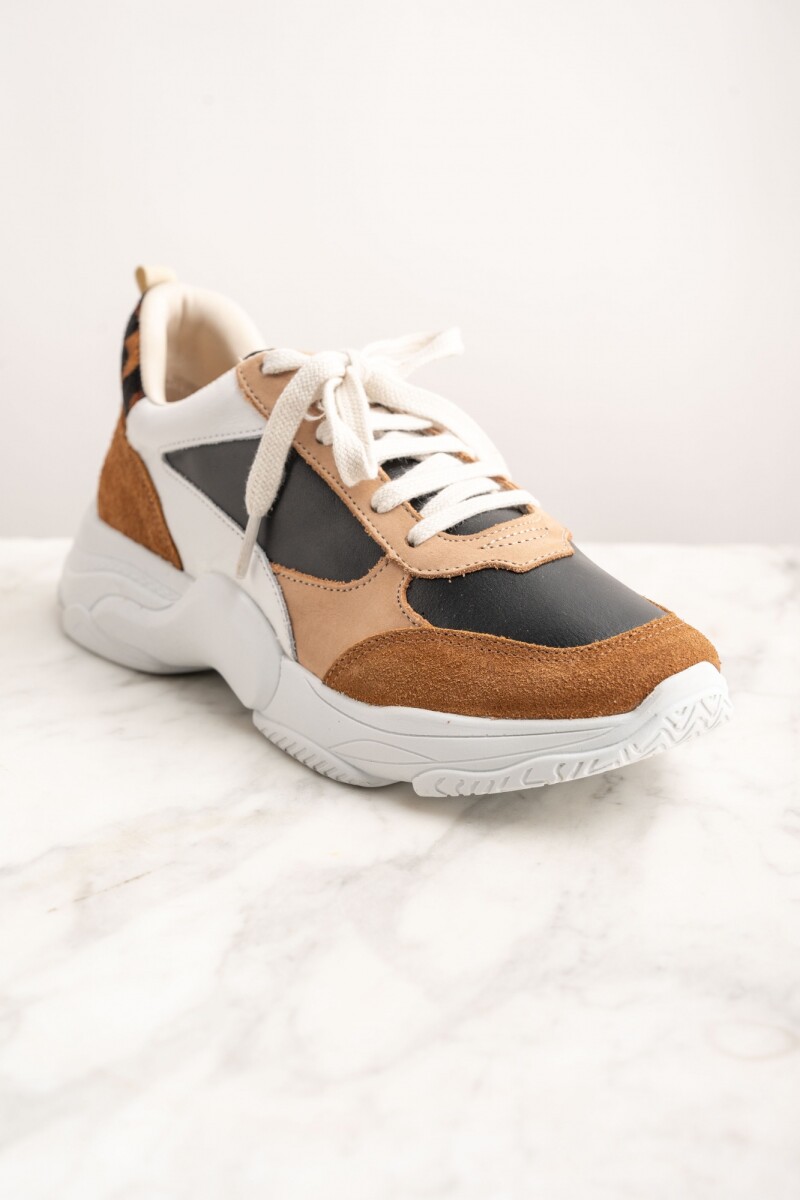 Zapatilla Combinada Whisky