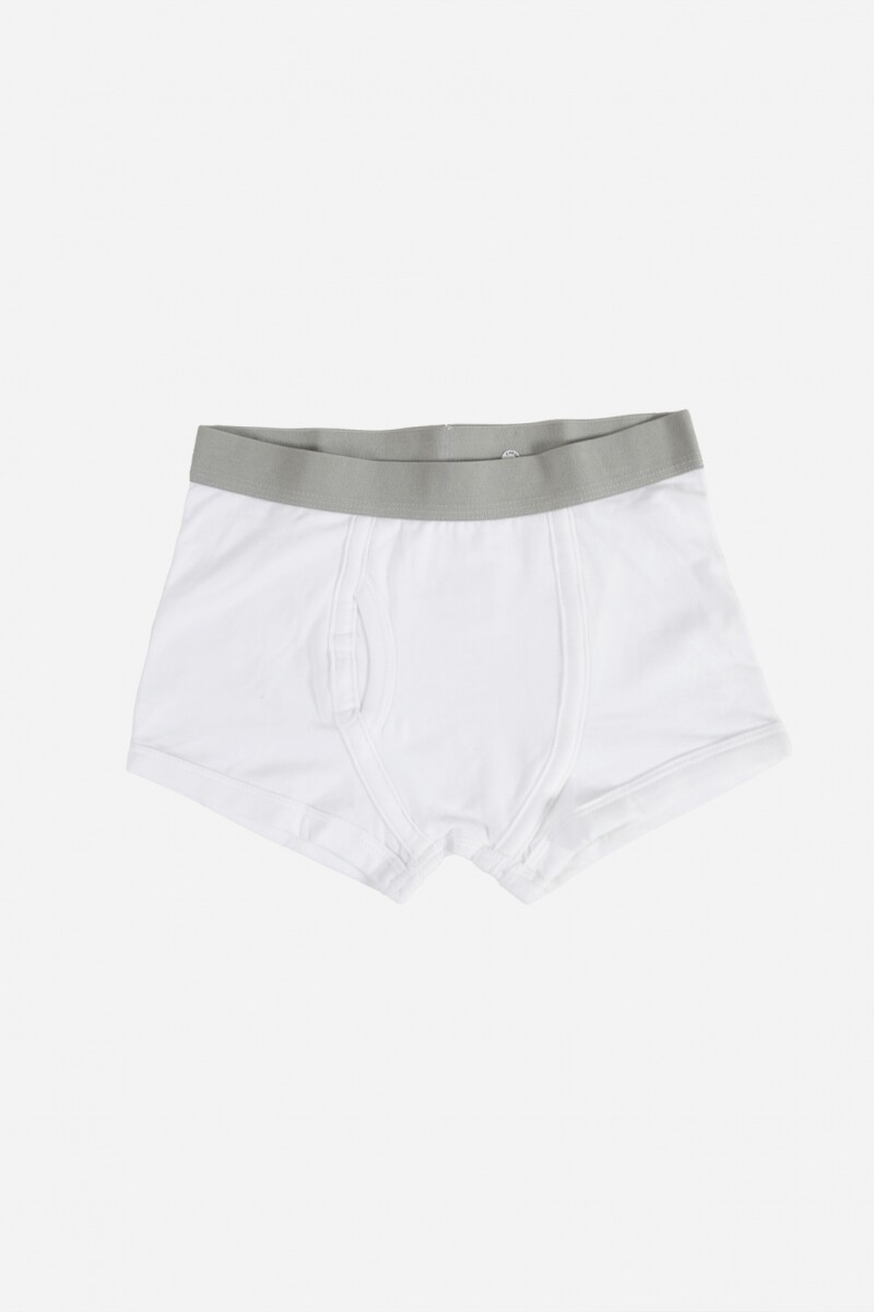 Boxer liso pack x 3 - Blanco 
