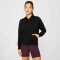 Polera Cloud Jersey Full Zip Hoodie Mujer Black