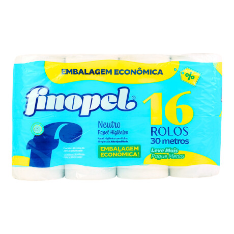 PAPEL HIGIENICO FINOPEL 30MTS 16 ROLLOS 4X16X30 PAPEL HIGIENICO FINOPEL 30MTS 16 ROLLOS 4X16X30