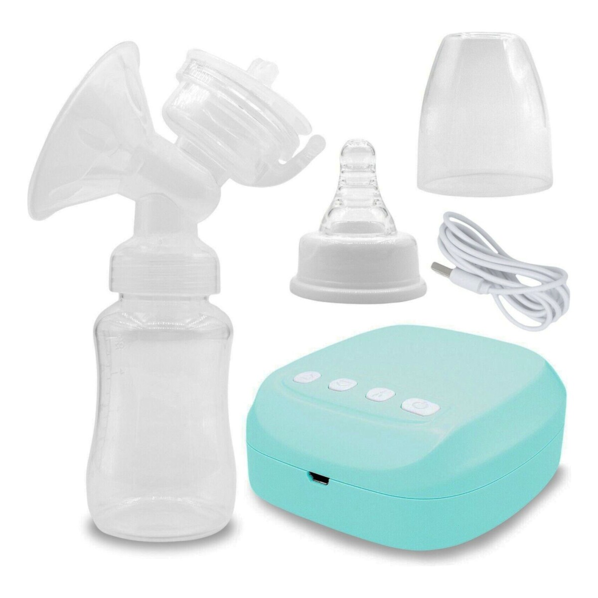 Extractor De Leche Eléctrico Usb Ordeñadora Bebe Sacaleche - Color Variante Celeste 