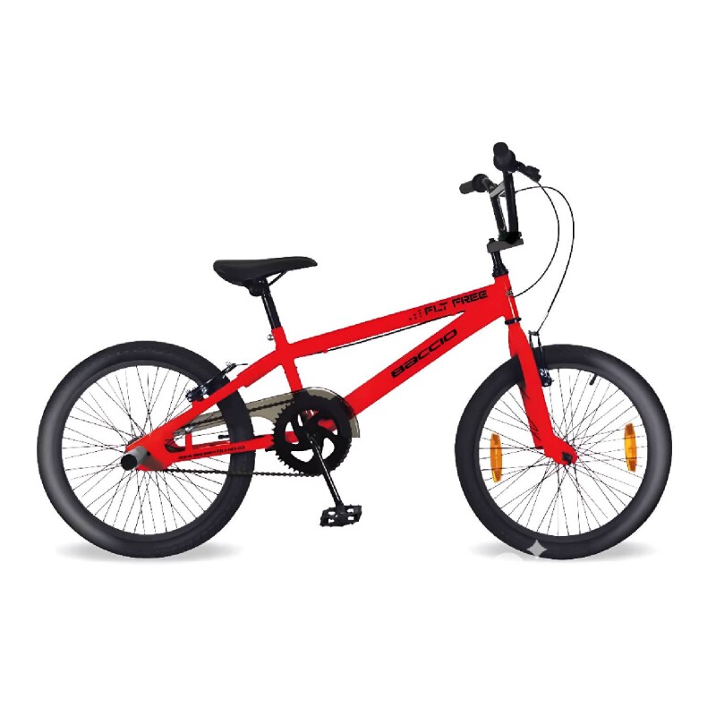 Bicicleta Baccio Fly Free BMX rodado 20 con picadores Rojo