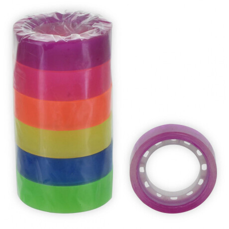 CINTA ADHESIVA X6 COLORES FLUO CINTA ADHESIVA X6 COLORES FLUO