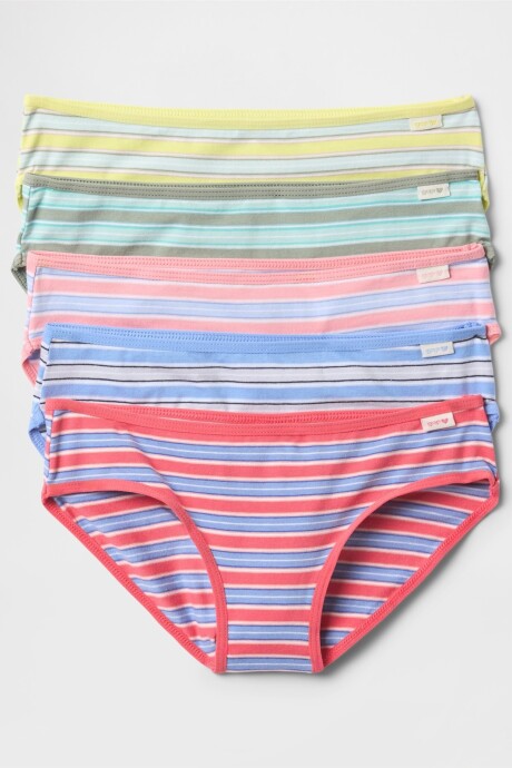 Bombacha Pack X5 Niña Stripes 801