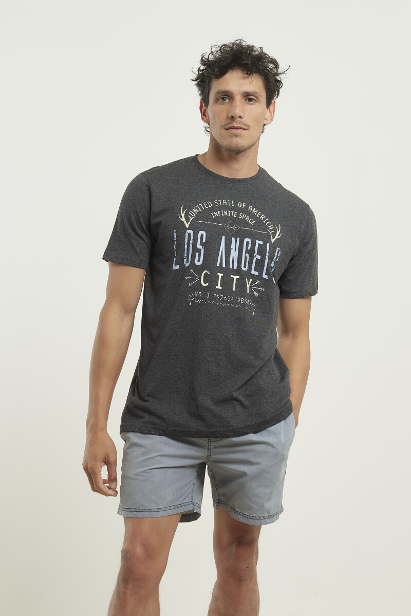 T-shirt Harry - Gris Oscuro Melange 