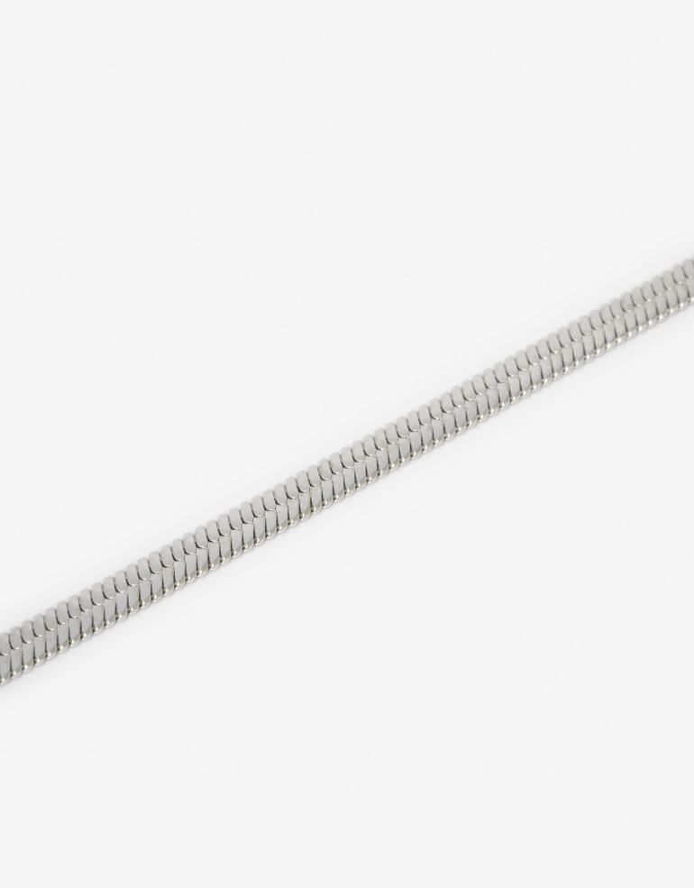 Pulseras Flexibles Metal Pulsera Flexible De Acero - Plateado