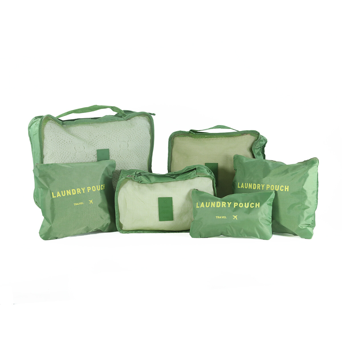 Set Organizador De Valija 6 Separadores - Verde 