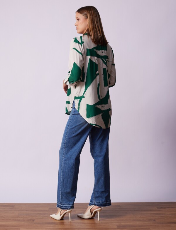 Camisola Print MULTI/VERDE