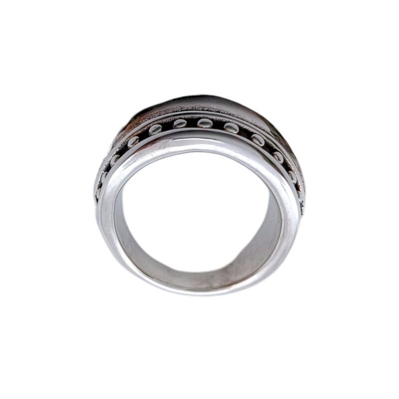 Anillo Franja-Plata 925 Inflada-Sin Piedra-AN3005 sinpiedra