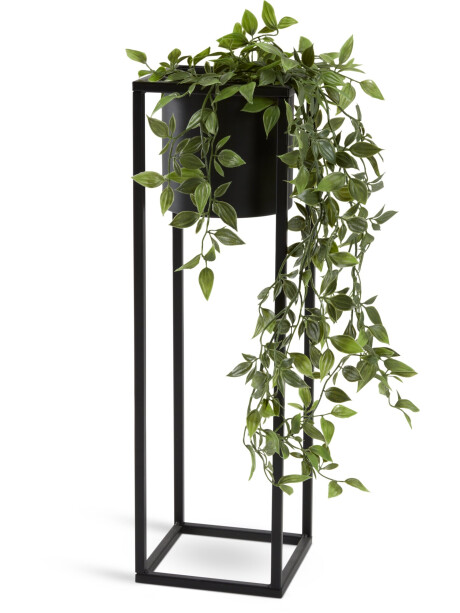 Maceta DETLEF A15xL15xA50cm negro Maceta DETLEF A15xL15xA50cm negro