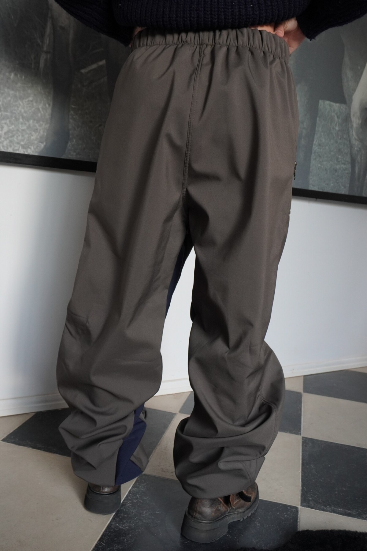 Pantalón Snow Verde Con Azul