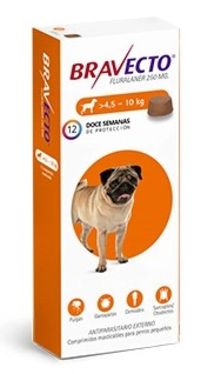 BRAVECTO TRIMESTRAL MSD PERROS 4,5 A 10KG 