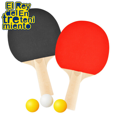 Set Ping Pong 2 Paletas +3 Pelotas + Red + Soportes Set Ping Pong 2 Paletas +3 Pelotas + Red + Soportes
