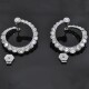 Antiguo Par De Caravanas En Platino Y Diamantes 6 Ct 1930-1950'S Antiguo Par De Caravanas En Platino Y Diamantes 6 Ct 1930-1950'S