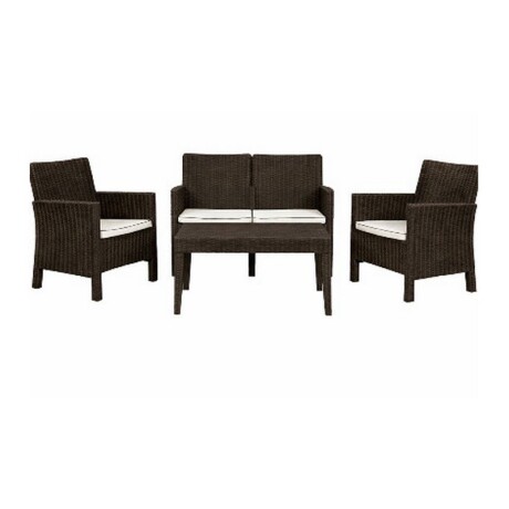 SET 4 PIEZAS EXTERIOR NOVA 2 SEATER LOUNGE BROWN SET 4 PIEZAS EXTERIOR NOVA 2 SEATER LOUNGE BROWN