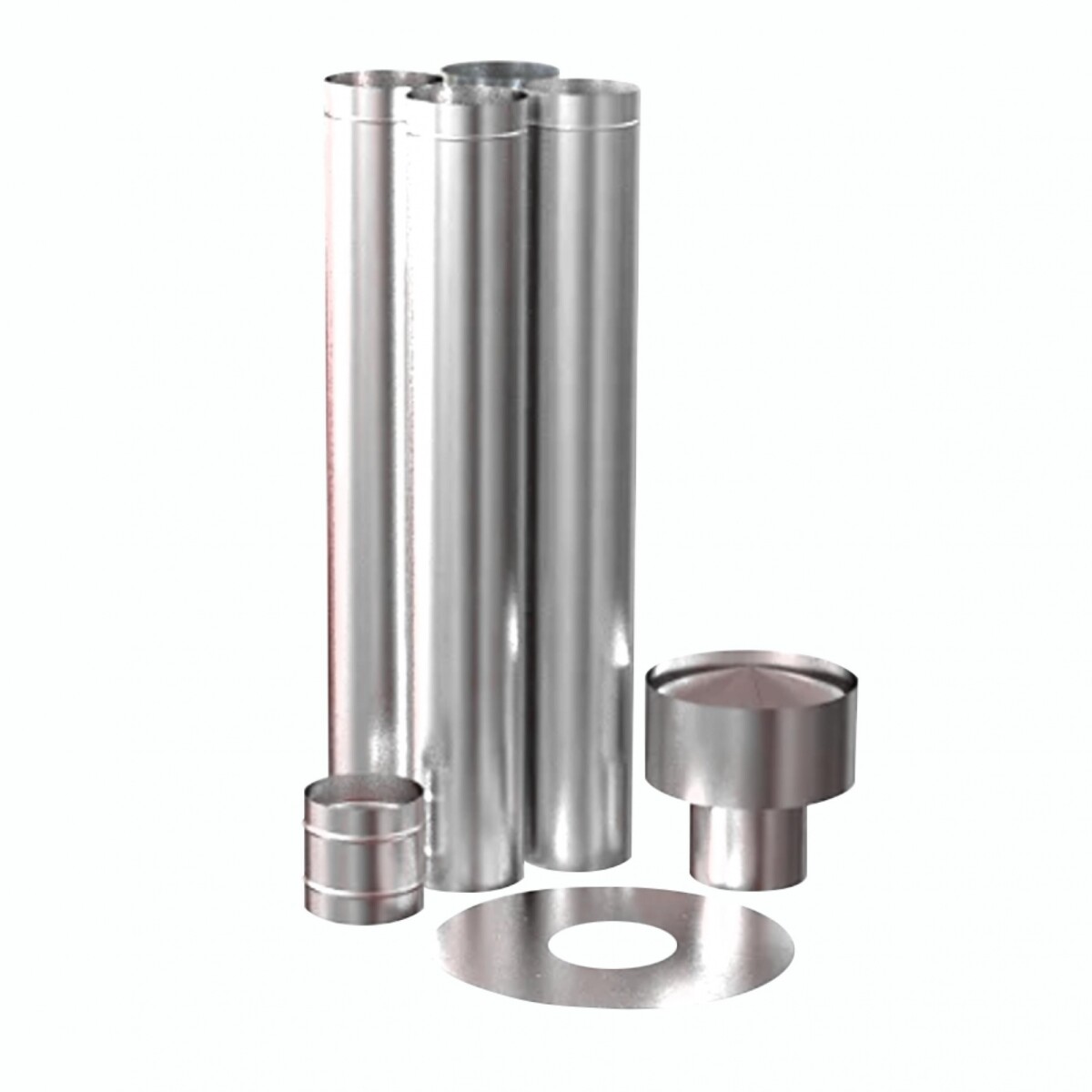 Kit De Pared Para Estufa A Leña Alto Rendimiento ENXUTA EENXAR47KITP 85 M3 