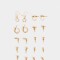 Aros Sets Strass Sets De Aros - Dorado