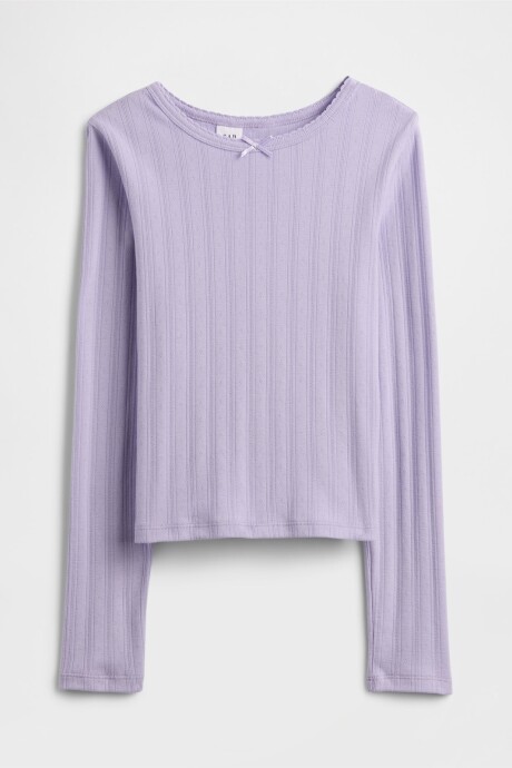 Remera Rib Niña Orchid