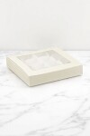 Caja plegable practica c/ventana 24x16x3 - 15221 - PELLE BIANCO Caja plegable practica c/ventana 24x16x3 - 15221 - PELLE BIANCO