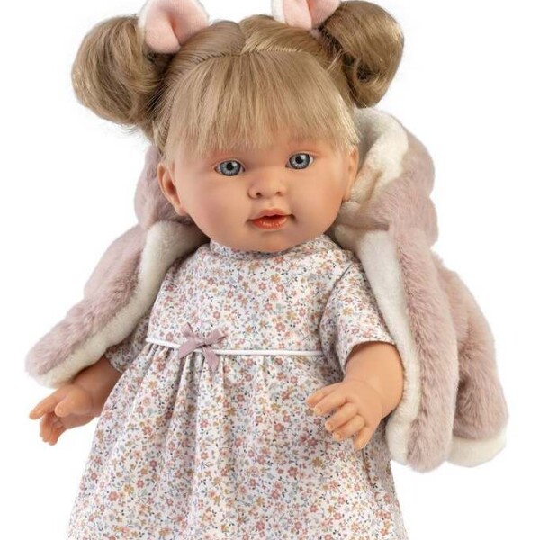 Muñeca Llorens Bebota Alexandra 42 cm con Abrigo y Chupete ® Diseño Alexandra Blandita
