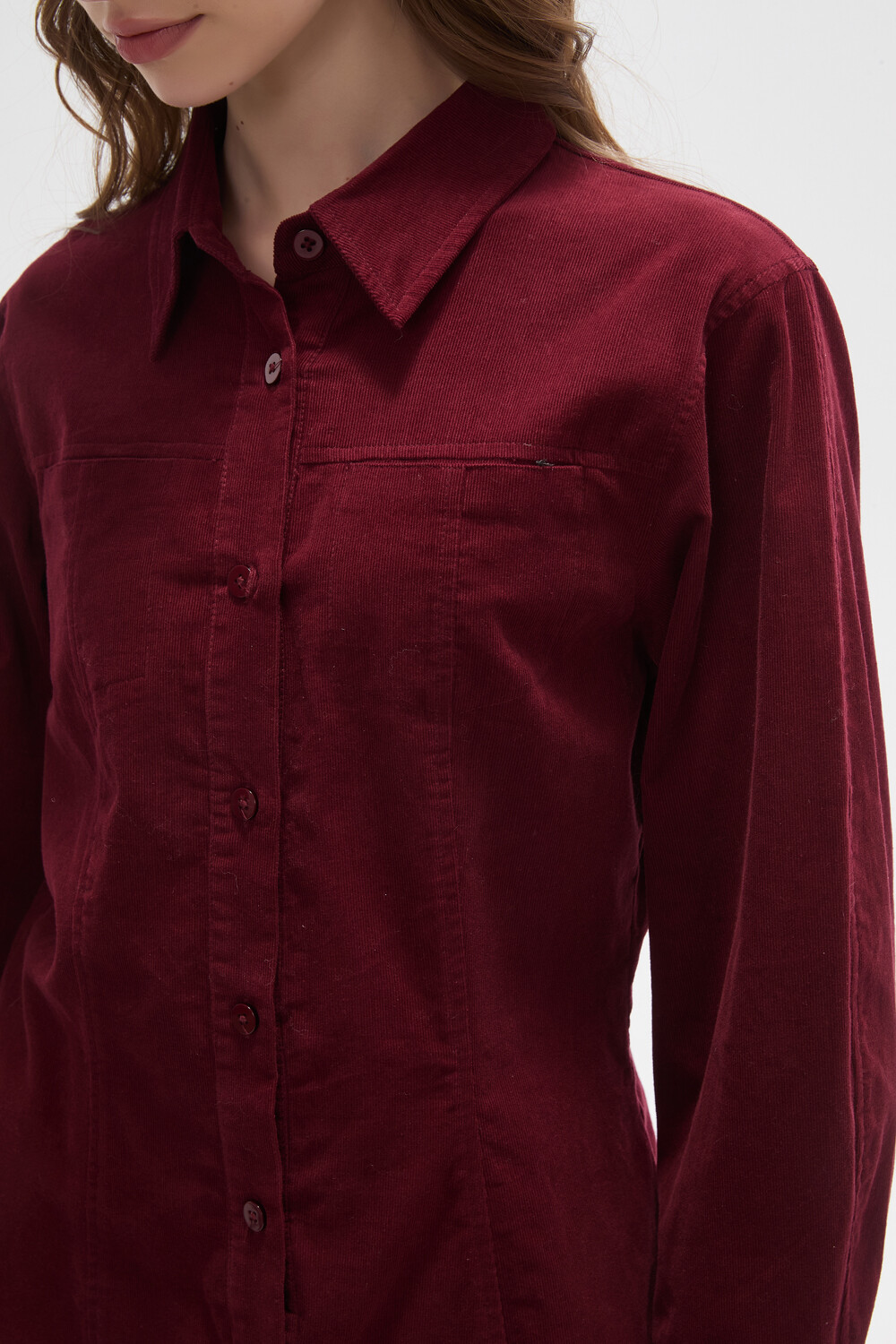 Camisa Ravika Bordeaux