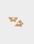 Aros Argollas Con Mariposas Aros Argolla Con Mariposas - Dorado