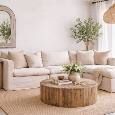 Sillon modular 3 cuerpos con chaise/puff Sillon modular 3 cuerpos con chaise/puff