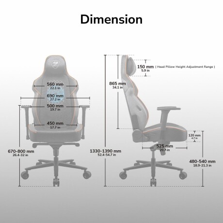 Silla Cougar Nxsys Aereo Black 001