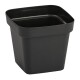 Set x3 Maceta cuadrada 3,8 lts NEGRO